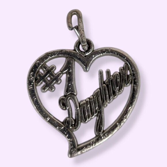 (2/$20) Vintage Sterling #1 Daughter Charm - Picture 1 of 4